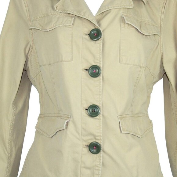 American Eagle Women's Utility Jacket Tan lightweight  Size L - Picture 4 of 7